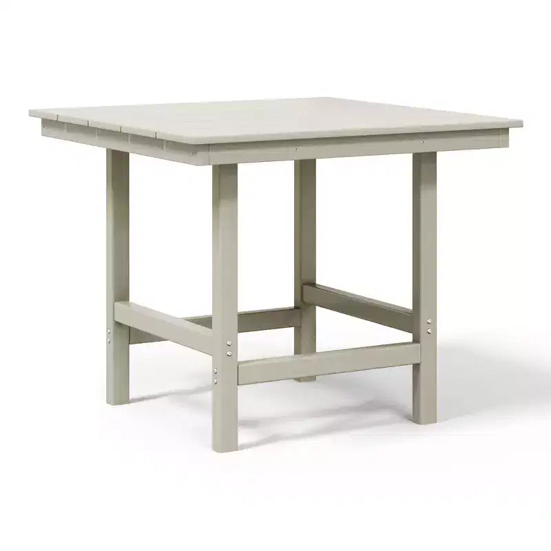 Ensemble de salle à manger d'extérieur WestinTrends Ashore 5 pièces avec table carrée en HDPE et chaises sans accoudoirs