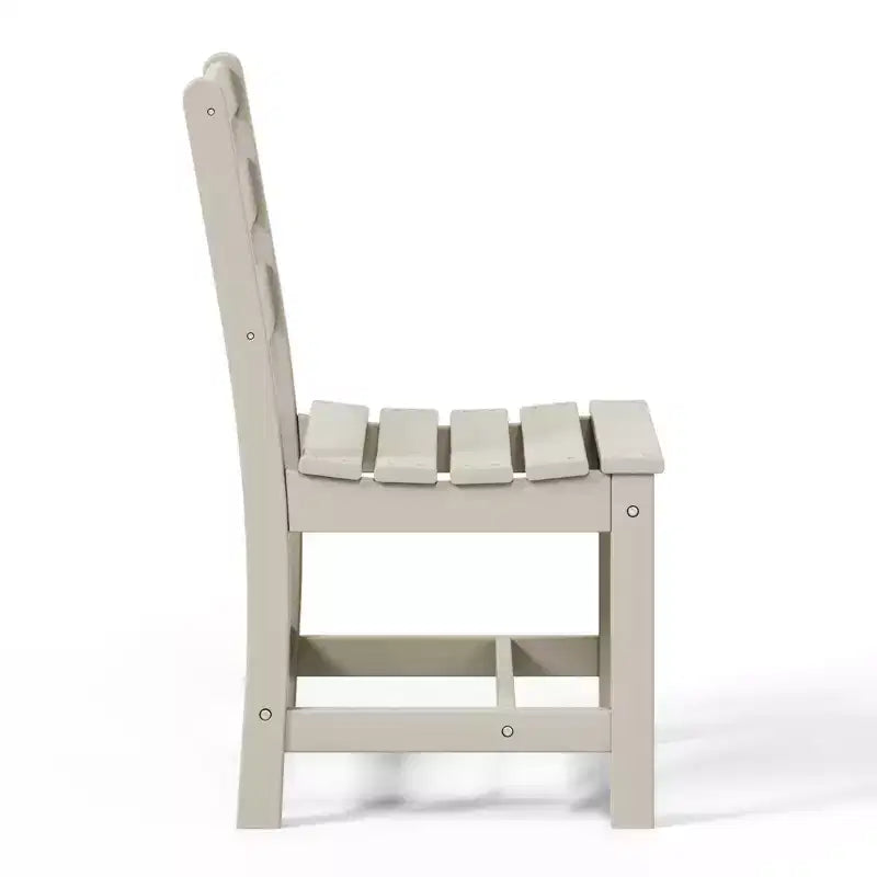 Ensemble de salle à manger d'extérieur WestinTrends Ashore 5 pièces avec table carrée en HDPE et chaises sans accoudoirs