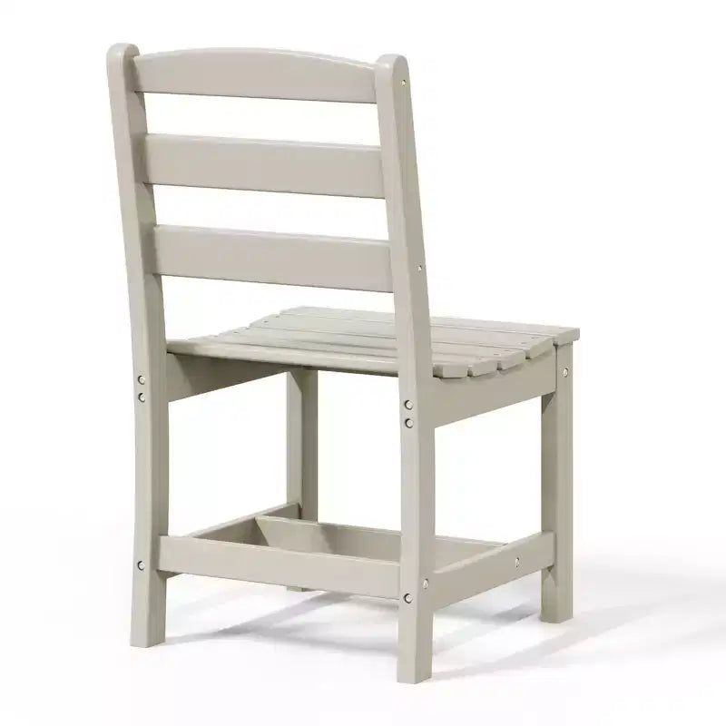 Ensemble de salle à manger d'extérieur WestinTrends Ashore 5 pièces avec table carrée en HDPE et chaises sans accoudoirs