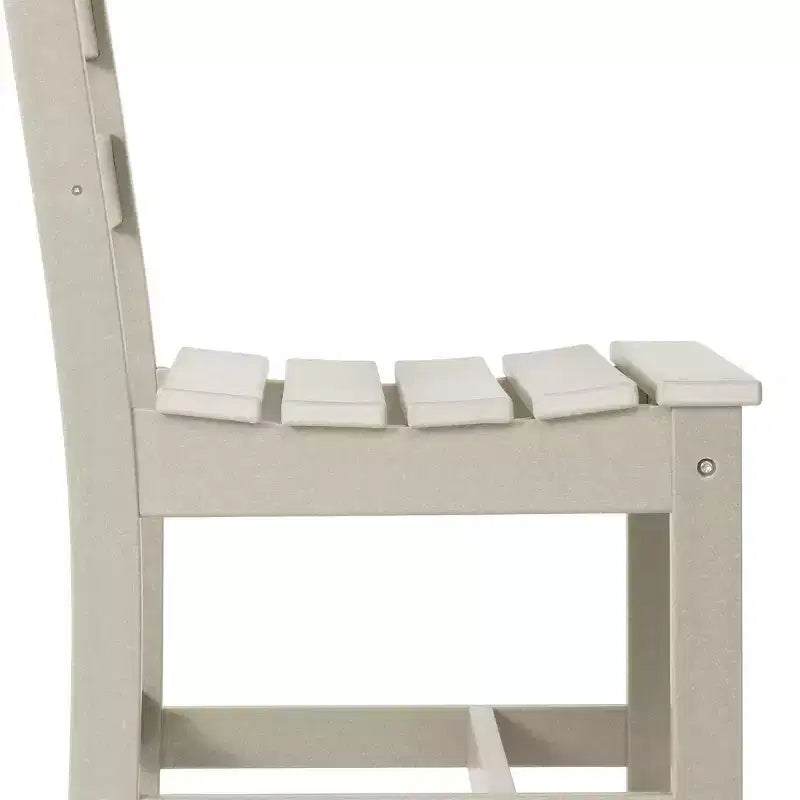 Ensemble de salle à manger d'extérieur WestinTrends Ashore 5 pièces avec table carrée en HDPE et chaises sans accoudoirs