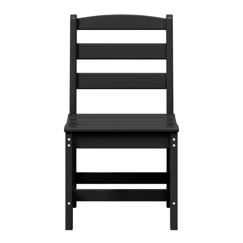 Ensemble de salle à manger d'extérieur WestinTrends Ashore 5 pièces avec table carrée en HDPE et chaises sans accoudoirs