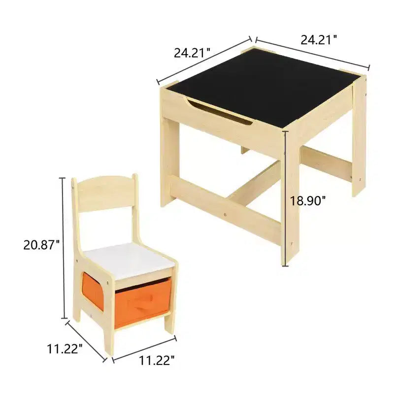 Ensemble table et 2 chaises pour enfants Karl Home