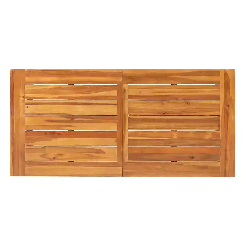 Ensemble de salle à manger GDFStudio Mahalo d'extérieur en osier et bois d'acacia 6 pièces avec banc