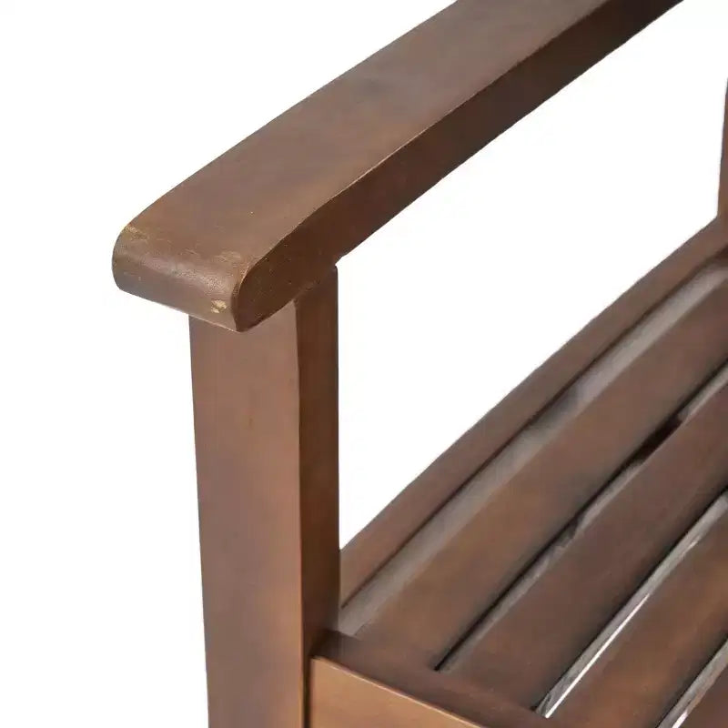 Ensemble de salle à manger GDFStudio Paoha 7 pièces en bois d'acacia avec design à lattes