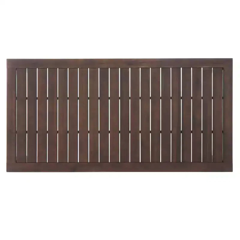 Ensemble de salle à manger GDFStudio Paoha 7 pièces en bois d'acacia avec design à lattes