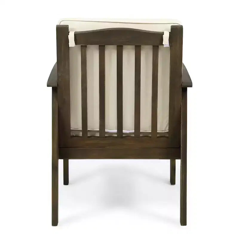 Christopher Knight Home Case Ensemble de salle à manger 5 pièces en bois d'acacia avec coussins pour l'extérieur