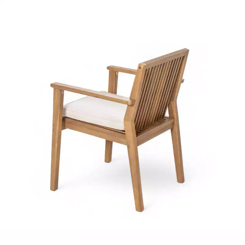Christopher Knight Home Anivia - Ensemble de salle à manger rustique 7 pièces en bois d'acacia avec coussins