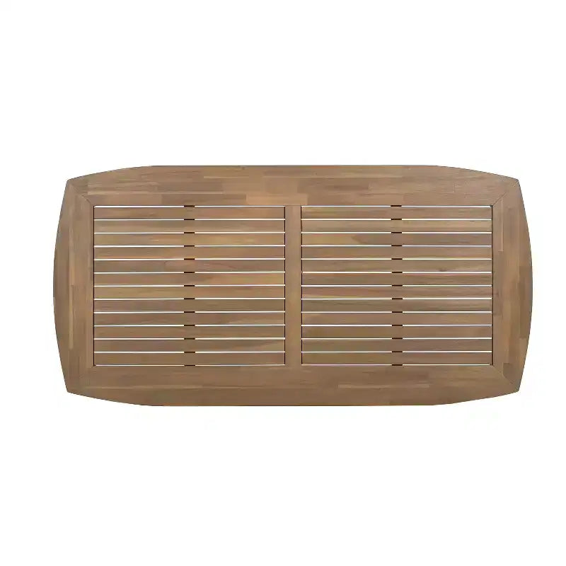 Christopher Knight Home Anivia - Ensemble de salle à manger rustique 7 pièces en bois d'acacia avec coussins