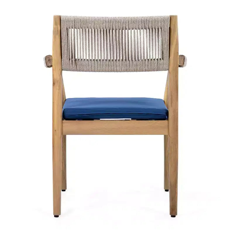 Christopher Knight Home Sivir Ensemble de salle à manger d'extérieur moderne de 5 pièces en bois d'acacia avec coussins