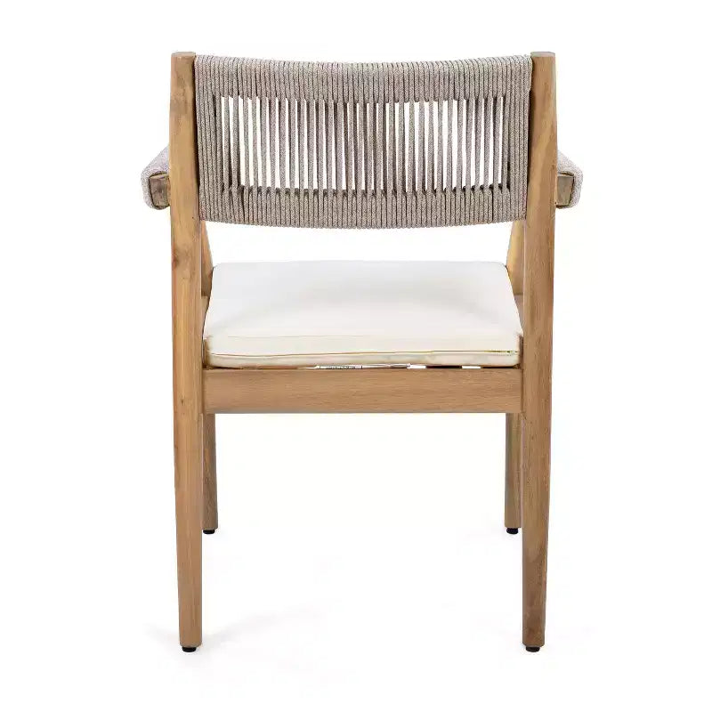 Christopher Knight Home Sivir Ensemble de salle à manger d'extérieur moderne de 5 pièces en bois d'acacia avec coussins