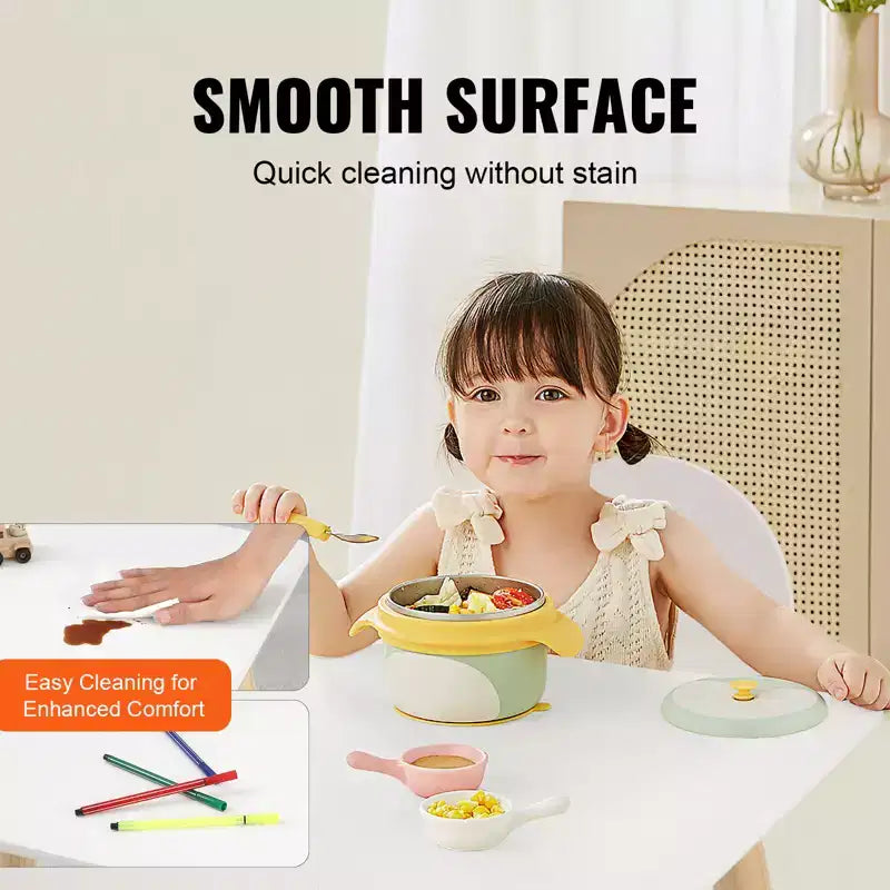 Ensemble Table et 2 Chaises Enfants VEVOR, Table Multi-Activités pour Enfants pour Dessin, Bricolage, Lecture, Apprentissage, 1 Table et 2 Chaises, Blanc