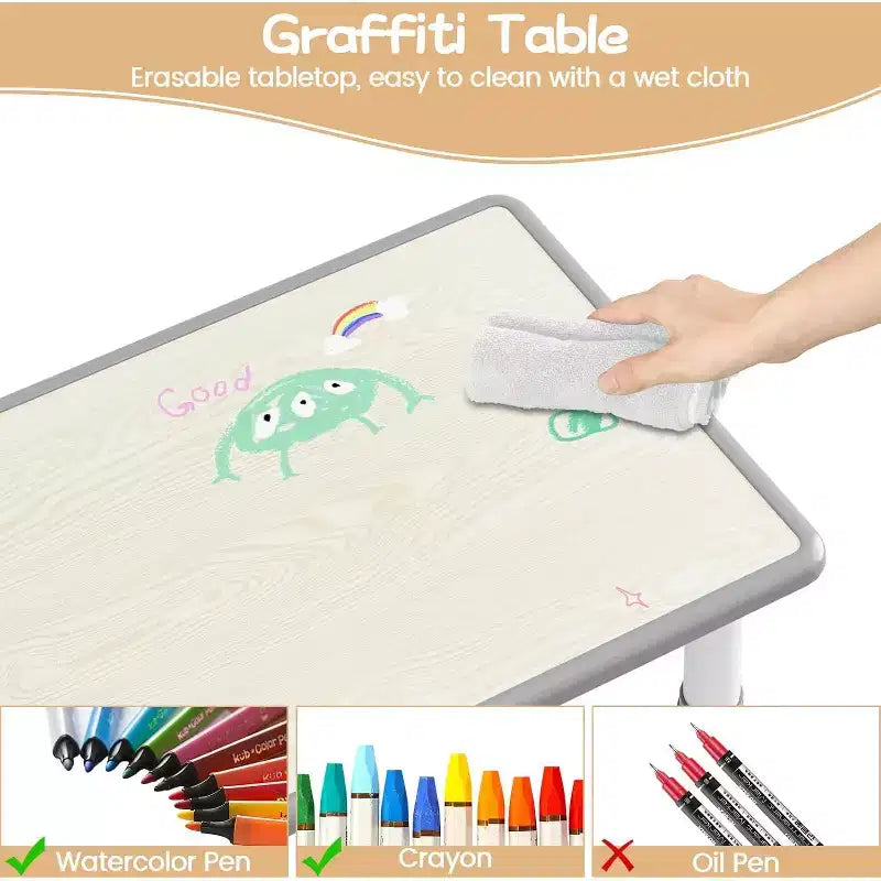 CuisinSmart Ensemble de chaises pour enfants à hauteur réglable, chaises pour tout-petits, garçons et filles de 2 à 6 ans, pour la maison, la famille, la salle de classe, la crèche