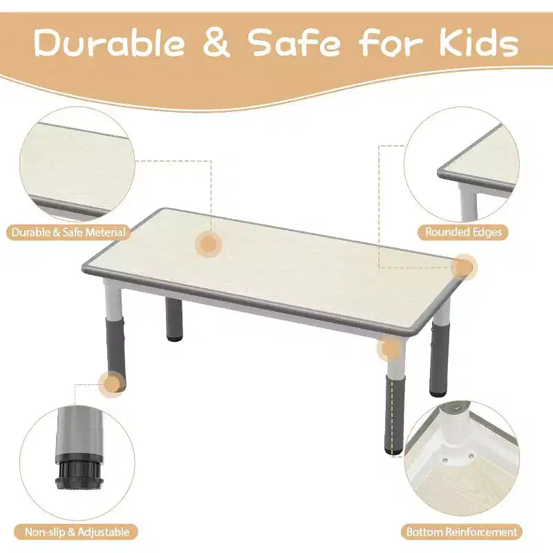 CuisinSmart Ensemble de chaises pour enfants à hauteur réglable, chaises pour tout-petits, garçons et filles de 2 à 6 ans, pour la maison, la famille, la salle de classe, la crèche