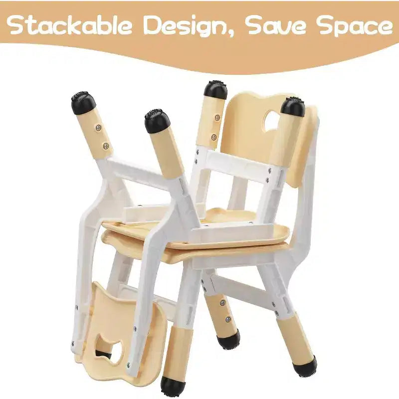 CuisinSmart Ensemble de chaises pour enfants à hauteur réglable, chaises pour tout-petits, garçons et filles de 2 à 6 ans, pour la maison, la famille, la salle de classe, la crèche
