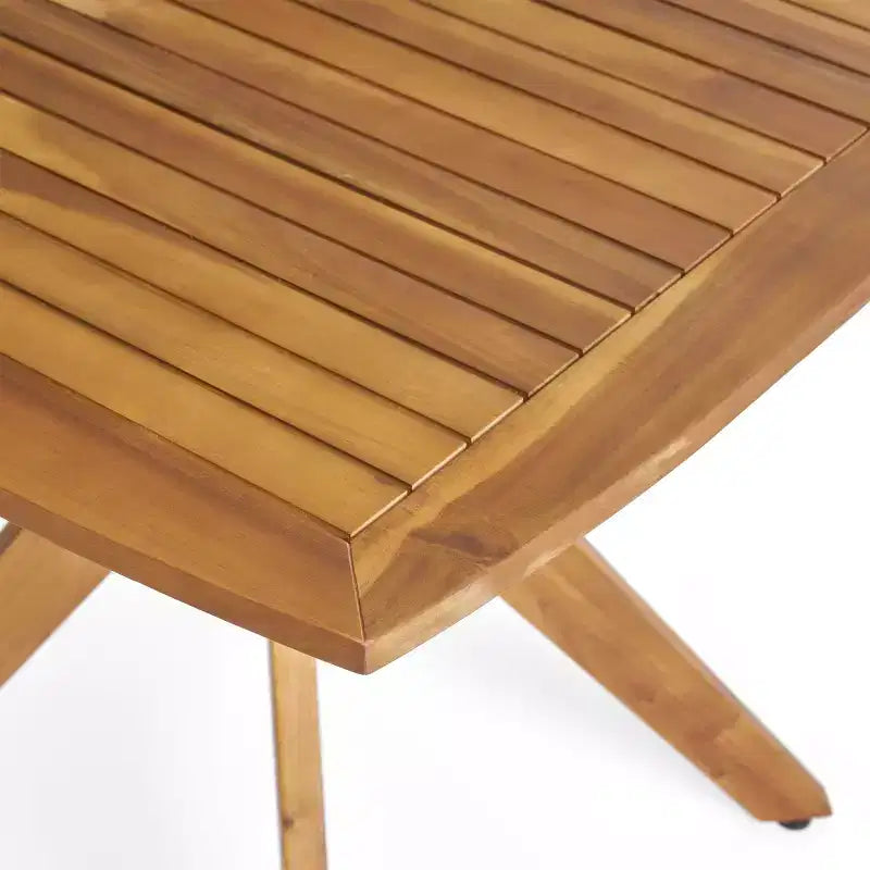 Christopher Knight Home Laura Ensemble de salle à manger 5 pièces en rotin et fer avec table en bois d'acacia à piètement en X
