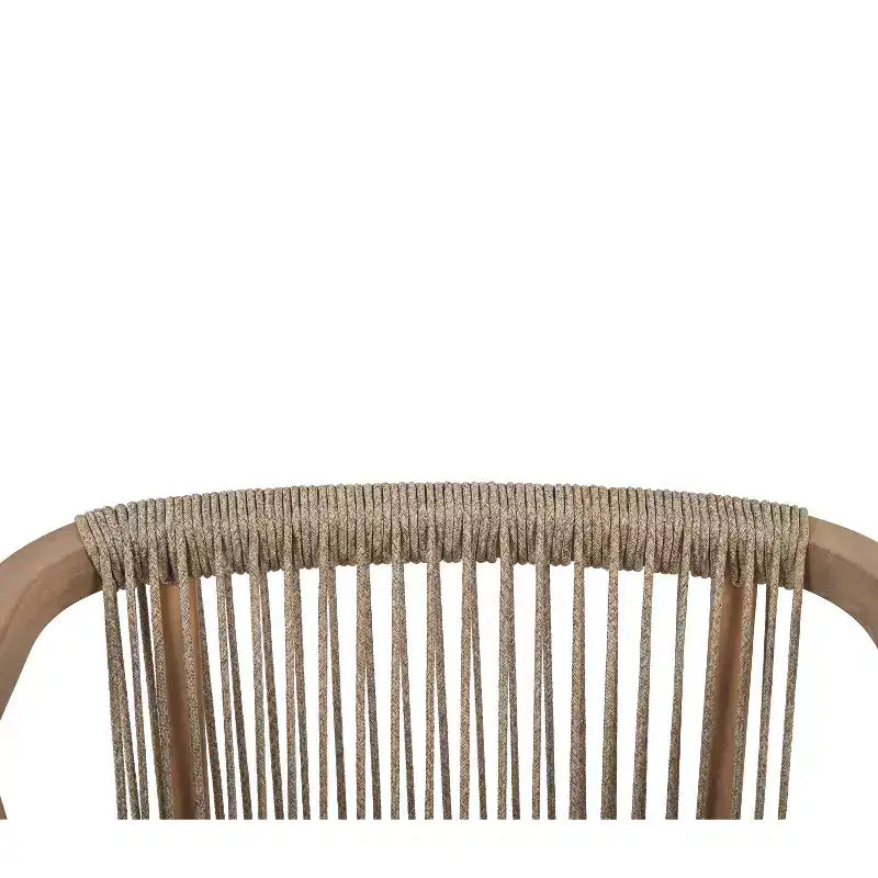 Ensemble de salle à manger d'extérieur Christopher Knight Home Olcott 7 pièces en bois d'acacia avec table extensible et fauteuils en corde tressée
