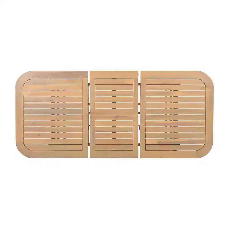 Ensemble de salle à manger d'extérieur Christopher Knight Home Olcott 7 pièces en bois d'acacia avec table extensible et fauteuils en corde tressée