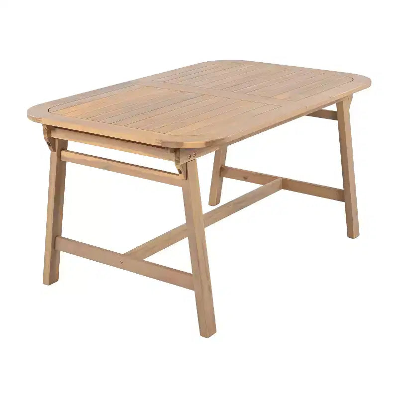 Ensemble de salle à manger d'extérieur Christopher Knight Home Olcott 7 pièces en bois d'acacia avec table extensible et fauteuils en corde tressée