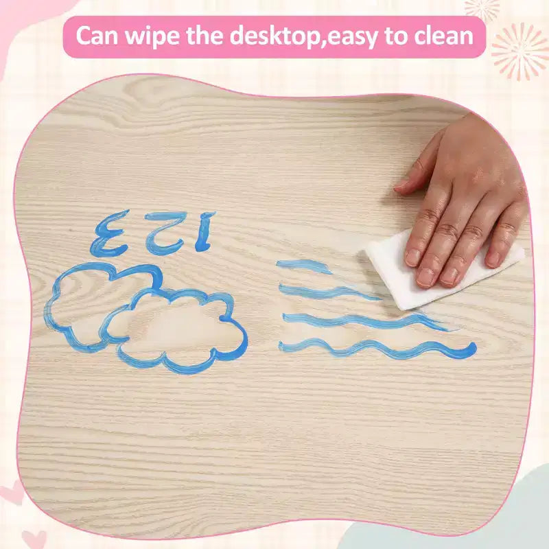 Ensemble Table et Chaises pour Enfants, Bureau Réglable en Hauteur pour Enfants de 2 à 10 Ans, Table d'Activités Manuelles, Pieds Antidérapants, pour Salles de Classe et Garderies