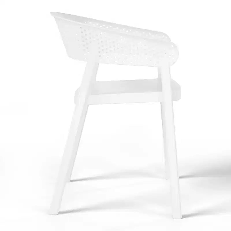 Ensemble de table à manger de patio WestinTrends Playa 3 pièces en métal, pour l'intérieur et l'extérieur, avec chaises de patio empilables