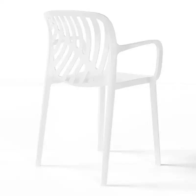 Ensemble de salle à manger d'extérieur et d'intérieur WestinTrends Playa 5 pièces en métal avec chaises de patio empilables