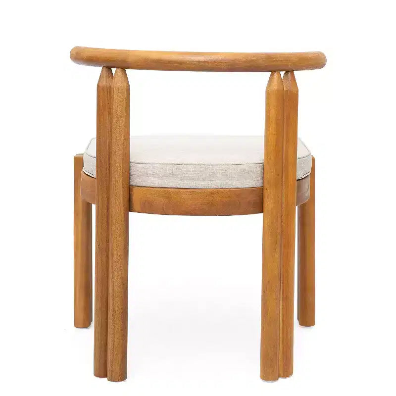 Christopher Knight Home Varkael Ensemble de salle à manger d'extérieur rustique 7 pièces en bois d'acacia avec coussins