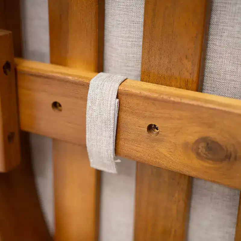Christopher Knight Home Varkael Ensemble de salle à manger d'extérieur rustique 7 pièces en bois d'acacia avec coussins