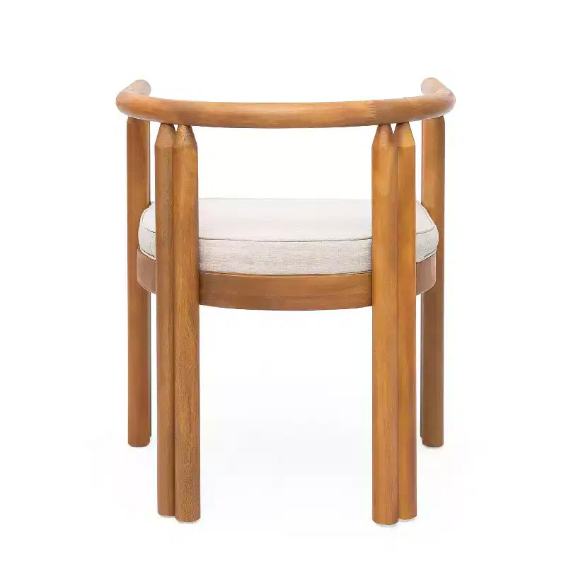 Christopher Knight Home Mordak Ensemble de salle à manger d'extérieur rustique 7 pièces en bois d'acacia avec coussins