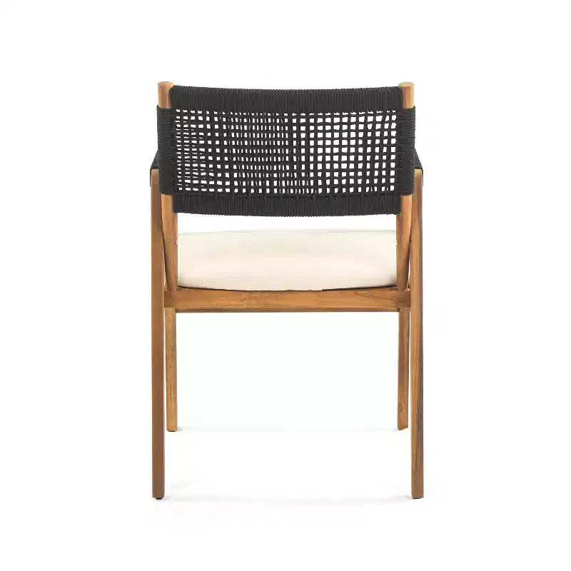 Christopher Knight Home Amara Ensemble de salle à manger d'extérieur rustique 6 pièces en bois d'acacia avec table à lattes en rotin et coussins