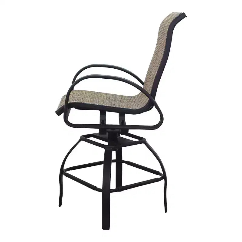 Ensemble repas de 5 pièces Courtyard Casual Santa Fe, hauteur balcon, comprenant une table de balcon de 48 po et quatre tabourets de balcon pivotants.