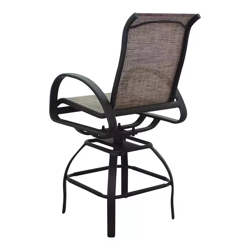 Ensemble repas de 5 pièces Courtyard Casual Santa Fe, hauteur balcon, comprenant une table de balcon de 48 po et quatre tabourets de balcon pivotants.