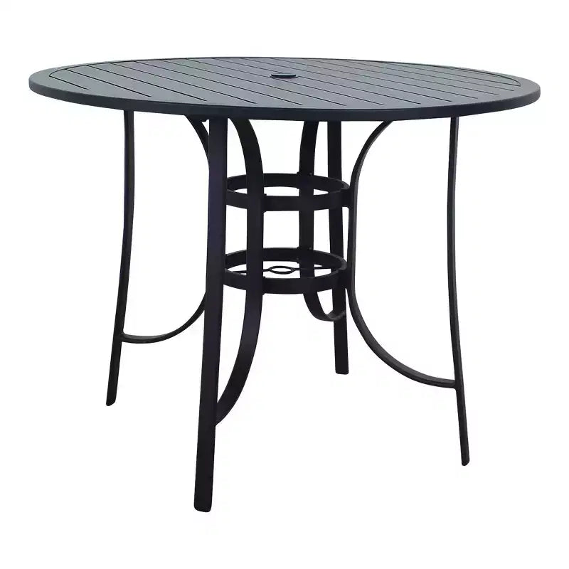Ensemble repas de 5 pièces Courtyard Casual Santa Fe, hauteur balcon, comprenant une table de balcon de 48 po et quatre tabourets de balcon pivotants.