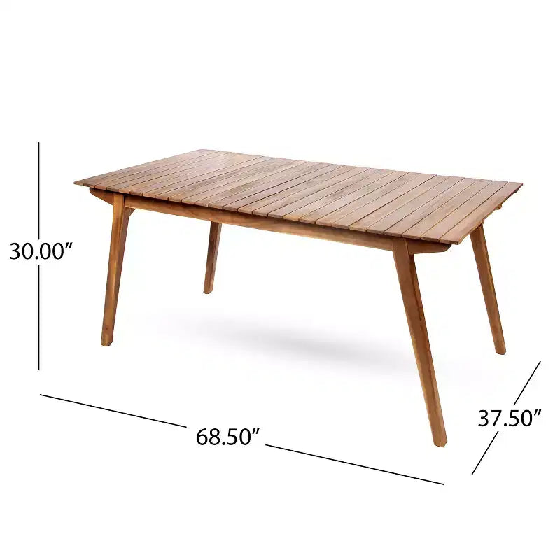 Ensemble de salle à manger 7 pièces Christopher Knight Home Saba en osier et bois d'acacia avec coussins