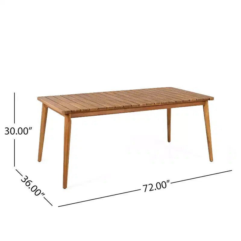 Christopher Knight Home Corin Ensemble de salle à manger d'extérieur rustique 7 pièces en bois d'acacia, corde tressée, table à lattes et coussins