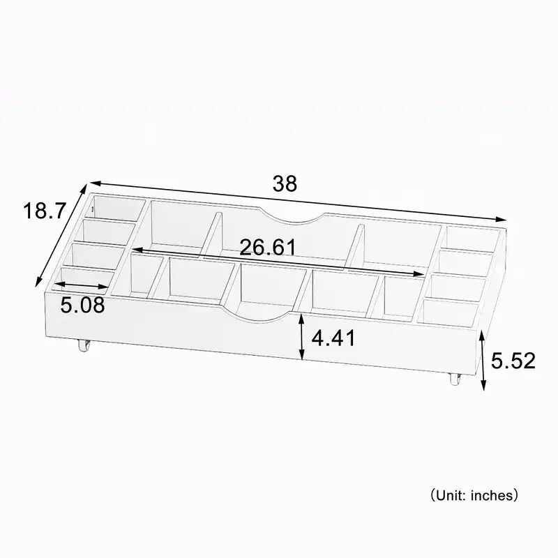 Table enfant, table de jeu rabattable 2 en 1 et organisateur de jouets compatible Lego, pour ranger sous le lit ou le canapé, meuble de jeu