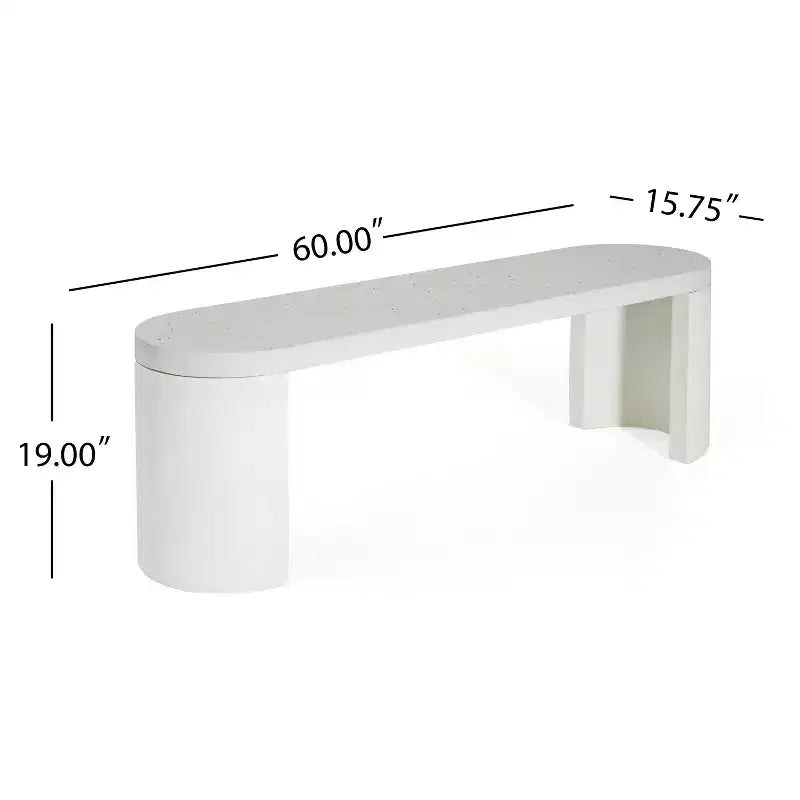 Christopher Knight Home Adair – Ensemble de salle à manger moderne 6 pièces pour patio, en béton et terrazzo, avec chaises de salle à manger en osier
