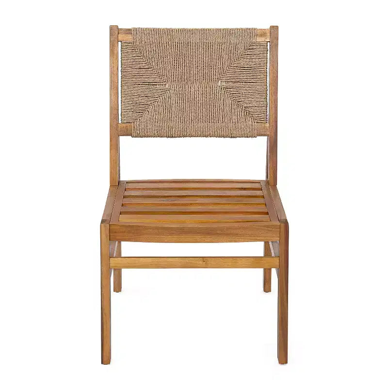 Christopher Knight Home Daisy Ensemble de salle à manger 3 pièces en bois d'acacia rustique avec chaises en osier