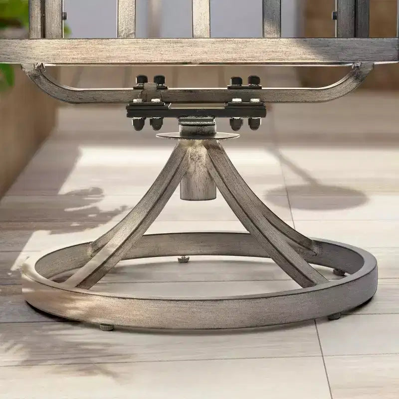 Ensemble de salle à manger HAPPATIO 7 pièces en aluminium pour patio, table et chaises d'extérieur