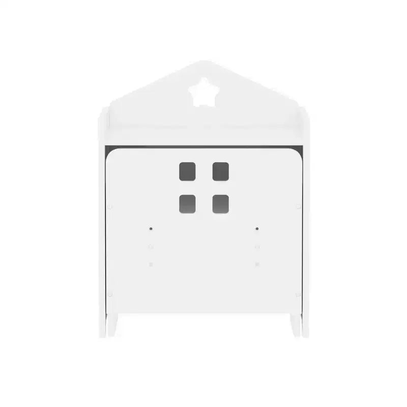 Table et chaise de sevrage Montessori Whisen Kids avec tableau noir et 3 hauteurs réglables pour enfants de 1 à 3 ans - Blanc