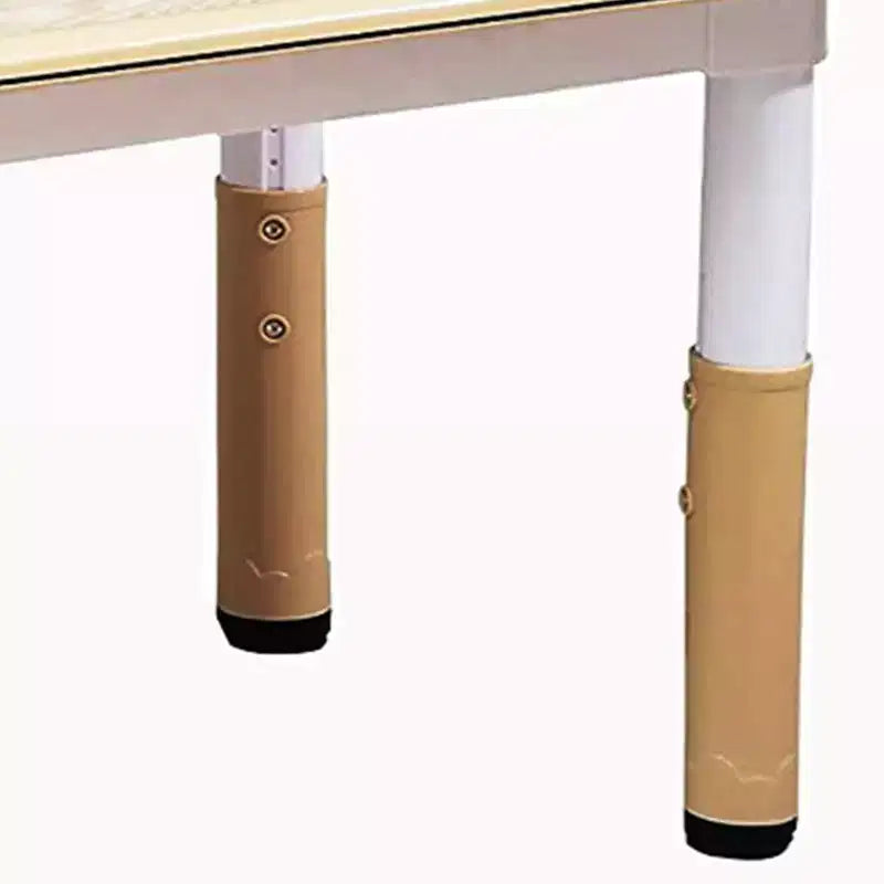 Table et 6 chaises pour enfants avec boîte de rangement, hauteur réglable, table et chaises d'activités pour tout-petits de 2 à 10 ans, plateau de table graffiti, pieds antidérapants