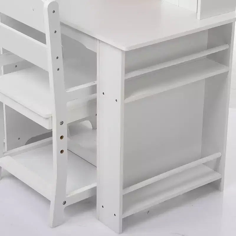 Ensemble bureau et chaise pour enfants avec étagère de rangement, parfait pour les chambres
