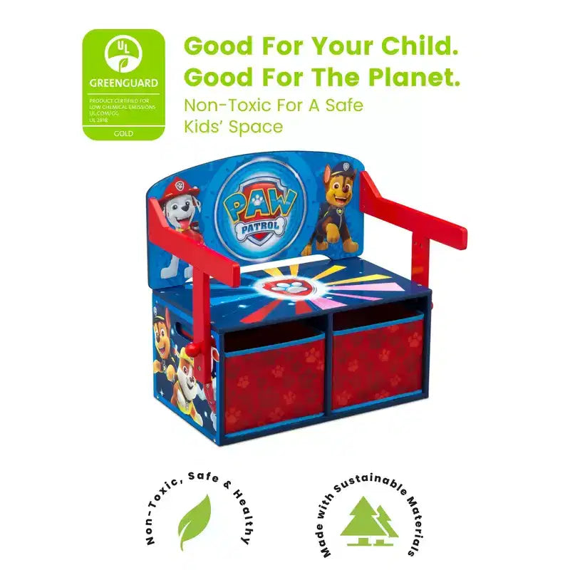 Banc d'activités 3-en-1 Pat' Patrouille pour enfants de Delta Children