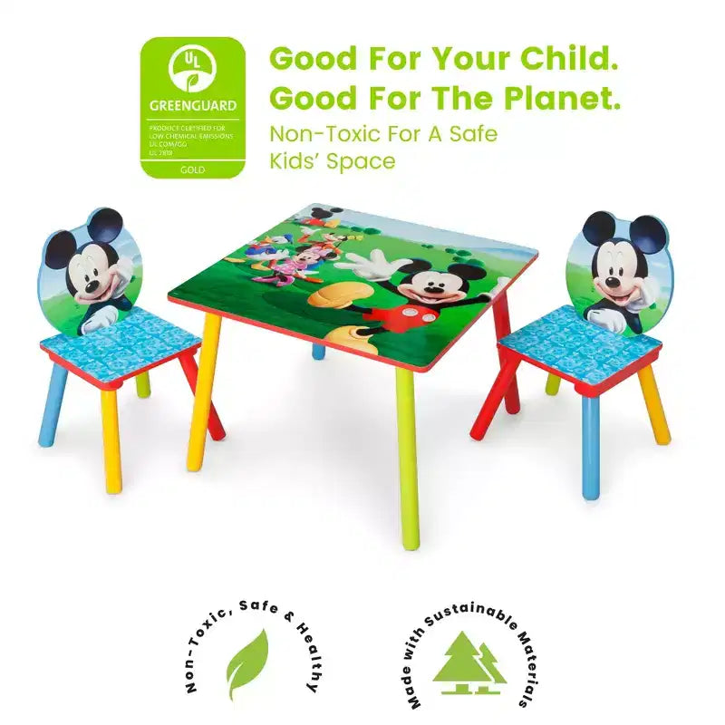 Ensemble Table et Chaises Enfant Mickey Mouse de Delta Children