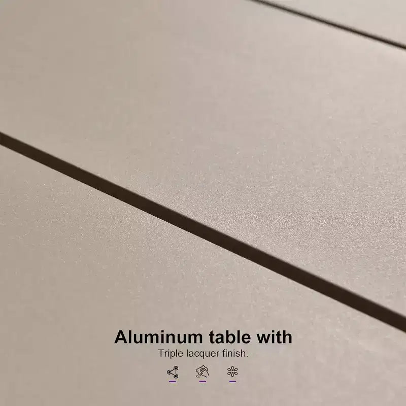Ensemble de salle à manger de patio en osier toutes saisons, table et chaises d'extérieur en aluminium PURPLE LEAF, ensemble de meubles modernes pour la cuisine et le jardin
