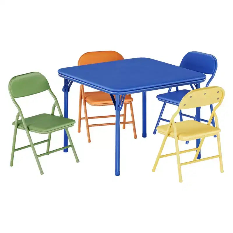 Ensemble table et 2 chaises pliantes pour enfants, ensemble table et chaises d'activités pour enfants pour salle à manger, garderie, salles de classe