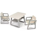 Costway Kids 2-in-1 Table and 2 Chairs Set Activity Table With Storage Shelf Baby