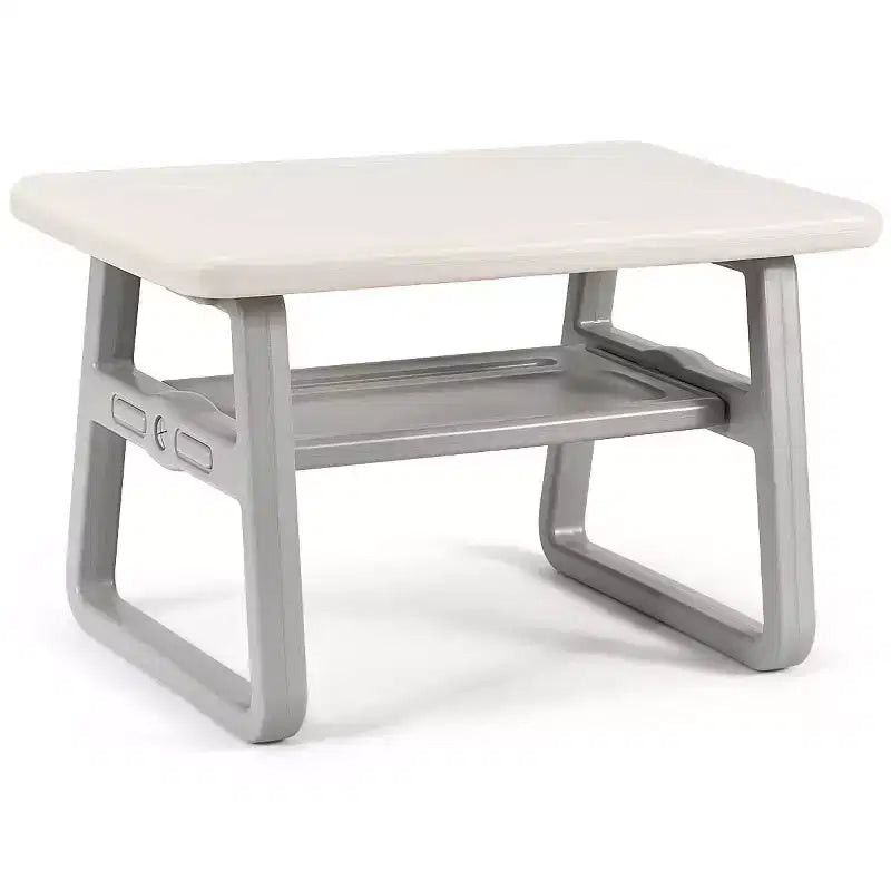 Costway Ensemble table 2-en-1 et 2 chaises pour enfants Table d'activités avec étagère de rangement Bébé