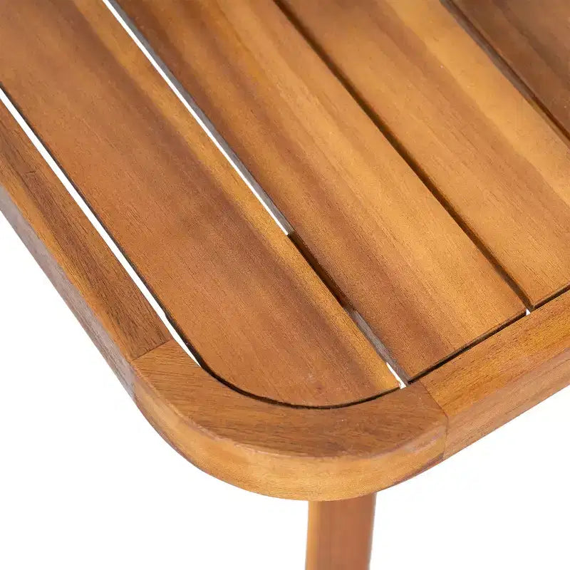 Christopher Knight Home Saelin Ensemble de conversation moderne 2 pièces en bois d'acacia pour extérieur avec table basse et canapé à accoudoirs en corde