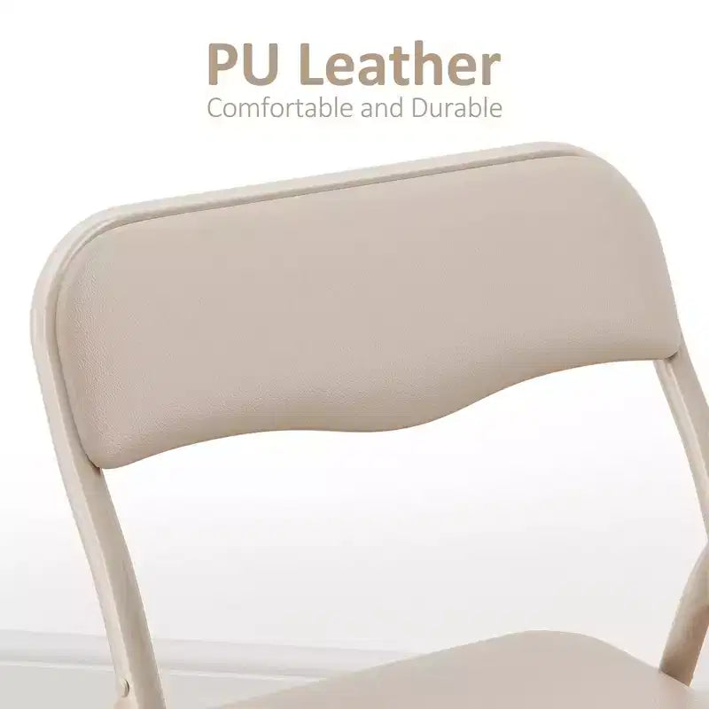 Ensemble table et chaises pliantes 3 pièces pour garçons et filles, table et chaise portables avec coussin souple en PU, idéal pour manger, lire et jouer