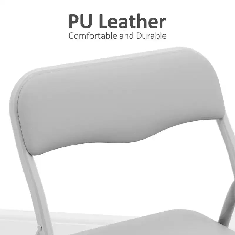Ensemble table et chaises pliantes 3 pièces pour garçons et filles, table et chaise portables avec coussin souple en PU, idéal pour manger, lire et jouer